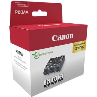 Canon PGI-35BK Triple Pack - Confezione da 3 - 9.3 ml - nero - originale - serb…