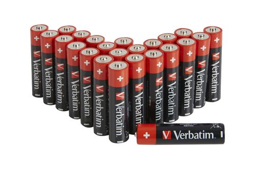 VERBATIM PREMIUM BATTERIE ALKALINE AA STILO LR6 1.5 V BOX 24 Pz.