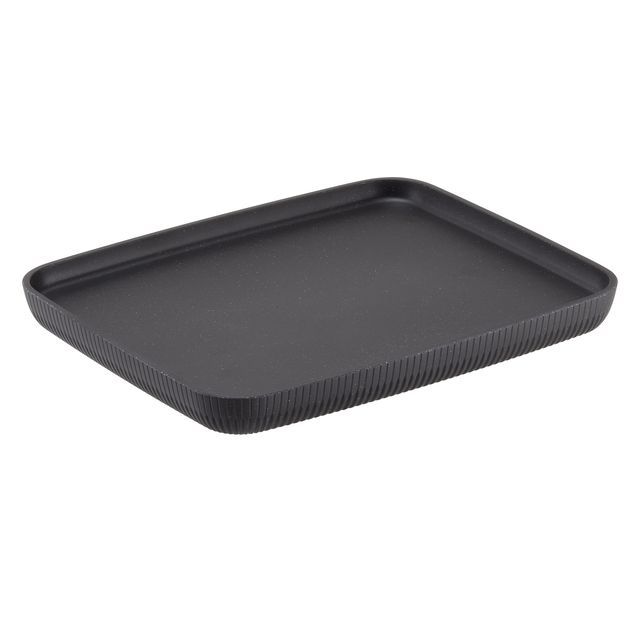 Vassoio buffet Norway 32,5x26,5x3cm melamina antracite Leone