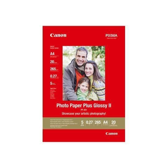 Canon Photo Paper Plus Glossy II PP-201 - Extra-lucida - 270 micron - 100 x 150…