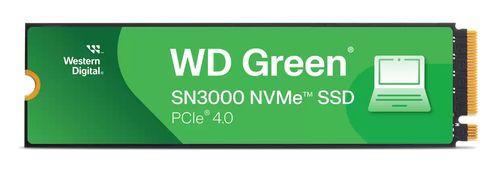 WESTERN DIGITAL GREEN SN3000 SSD 500GB INTERNO M.2 2280 NVMe PCIe 4.0 x 4