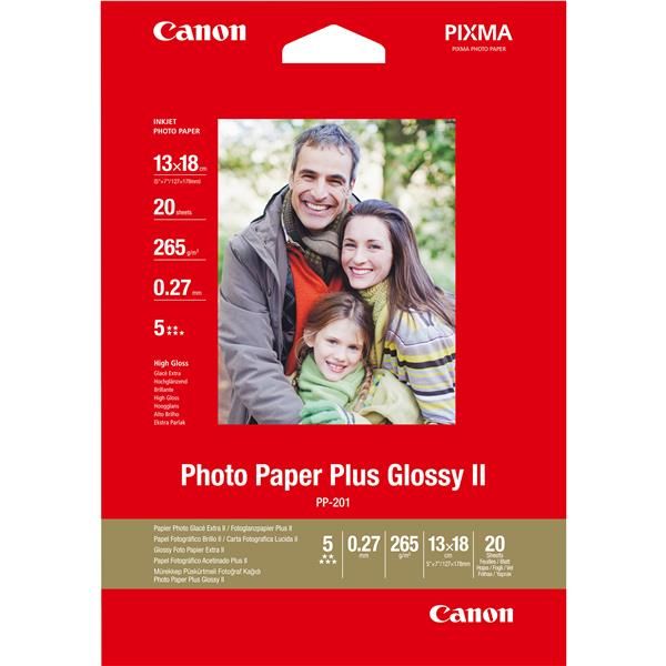 Canon Photo Paper Plus Glossy II PP-201 - Lucido - 130 x 180 mm - 260 g/m² - 20…