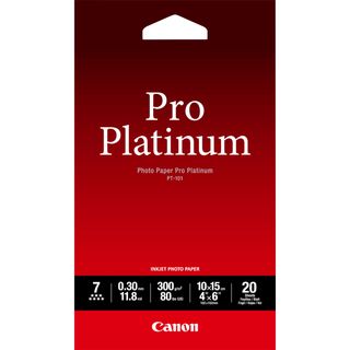 Canon Photo Paper Pro Platinum - 100 x 150 mm - 300 g/m² - 20 fogli carta fotog…