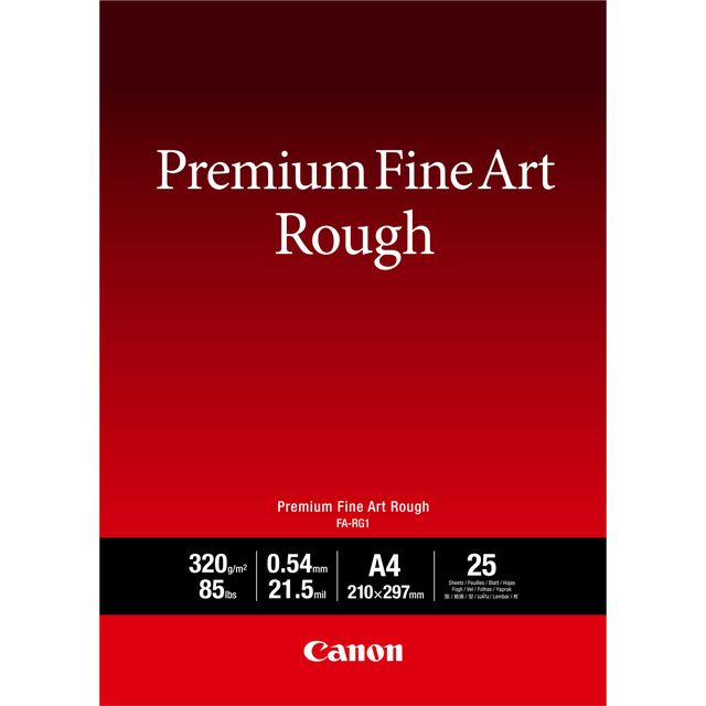 Canon Premium FA-RG1 - Ruvida - 21,5 mil - A4 (210 x 297 mm) - 320 g/m² - 25 fo…