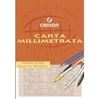 Canson DISEGNO TECNICO MANUALE CARTA MILLIMETRATA