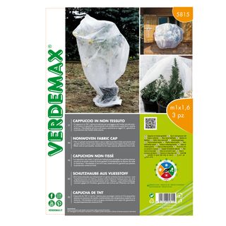 Cappuccio di protezione - per piante - 1 x 1,6 m - 17 gr - TNT - bianco - Verde…