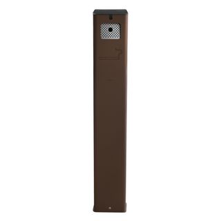 posacenere a colonna con serratura corten Stilcasa
