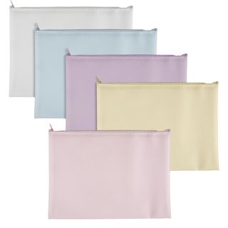 Busta con zip Bubble - 31,5 x 24,5 cm - EVA - colori pastello assortiti - Sei R…
