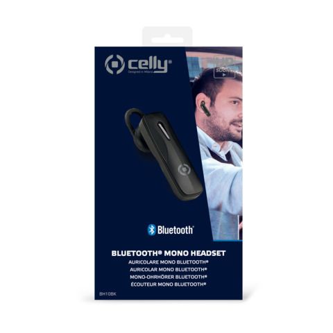 Celly BH10 - Cuffie con microfono - auricolare - Bluetooth - senza fili - nero