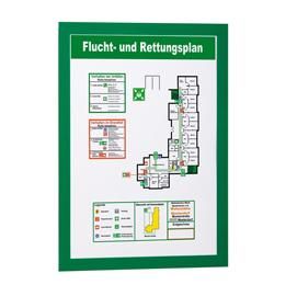 Cornice magnetica Duraframe - A4 - 21 x 29,7 cm - verde - Durable