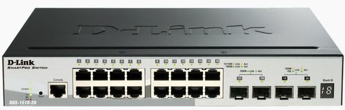 D-Link SmartPro DGS-1510-20 - Switch - L3 - gestito - 16 x 10/100/1000 + 2 x Gi…