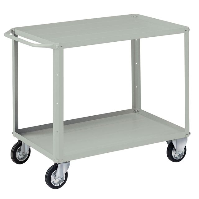 Carrello da lavoro - 2 vasche da 93 x 600 cm - 104 x 60 x 86,5 cm - grigio - Te…