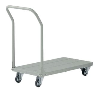 Carrello da lavoro - con manici smontabili e pianale - 150 kg - grigio - Tecnot…