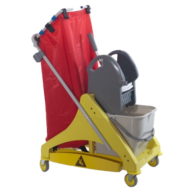 Carrello per pulizie QO-Kart Multi - salvaspazio - 30 L - 42 x 78 x 108 cm - Ta…