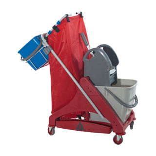 Carrello per pulizie QO-Kart Multi Due - salvaspazio - 15 L - 42 x 99 x 108 cm …