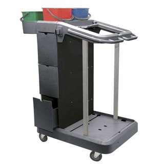 Carrello per pulizie UNI-J 11 - multifunzione - con mobiletto 3 cassetti - 24 L…