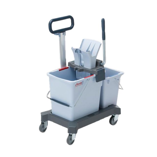 Carrello per pulizie UltraSpeed Pro Doppio - con barra - 33 L - 62 x 38 x 85 cm…