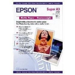 Epson - Opaca - A3 Plus (329 x 483 mm) - 167 g/m² - 50 fogli Carta - per EcoTan…