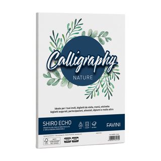 Carta Calligraphy Nature Shiro Eco - A4 - 120 gr - gesso - Favini - conf. 50 fo…