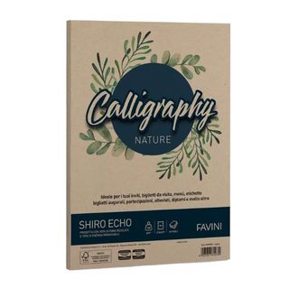 Carta Calligraphy Nature Shiro Eco - A4 - 120 gr - legno - Favini - conf. 50 fo…