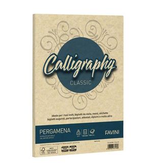 Carta Calligraphy Pergamena - A3 - 190 gr - crema 05 - Favini - conf. 250 fogli