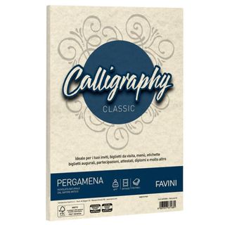Carta Calligraphy Pergamena - A3 - 190 gr - naturale 06 - Favini - conf. 250 fo…