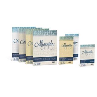 Carta Calligraphy Pergamena - A4 - 190 gr - crema 05 - Favini - conf. 50 fogli