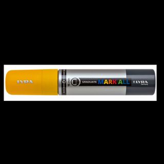Lyra Graduate Mark All, Giallo, Punta del pennello, Giallo, Argento, Plastica, …