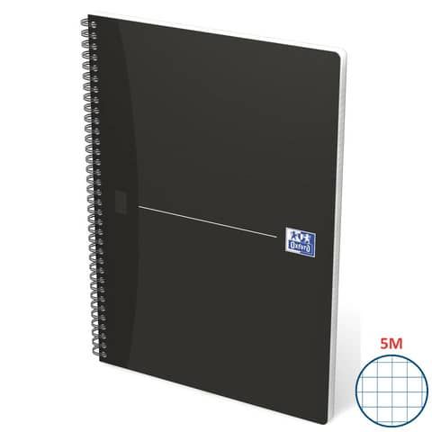 Oxford Office Smart Black - Taccuino - rilegatura a spirale - A4 - 90 fogli / 1…