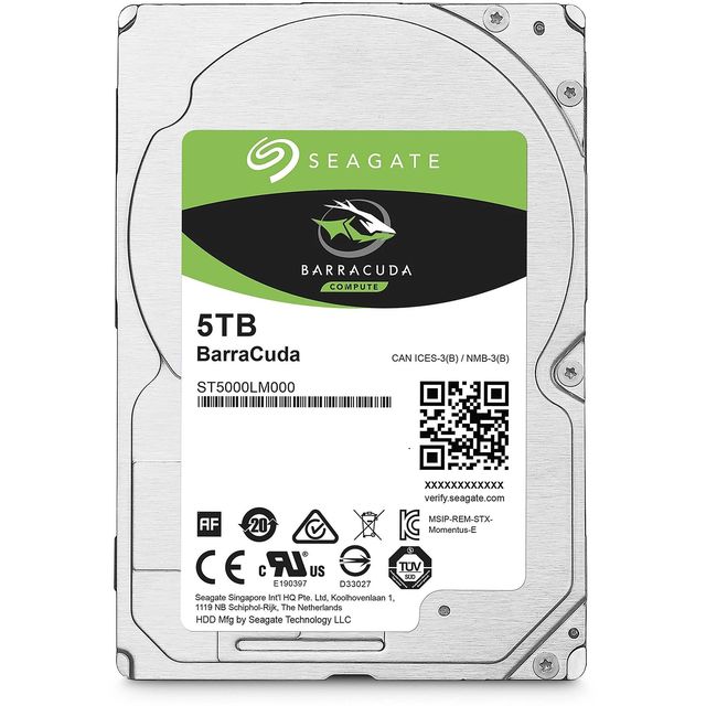 Seagate Guardian BarraCuda ST5000LM000 - HDD - 5 TB - interno - 2.5" - SATA 6Gb…