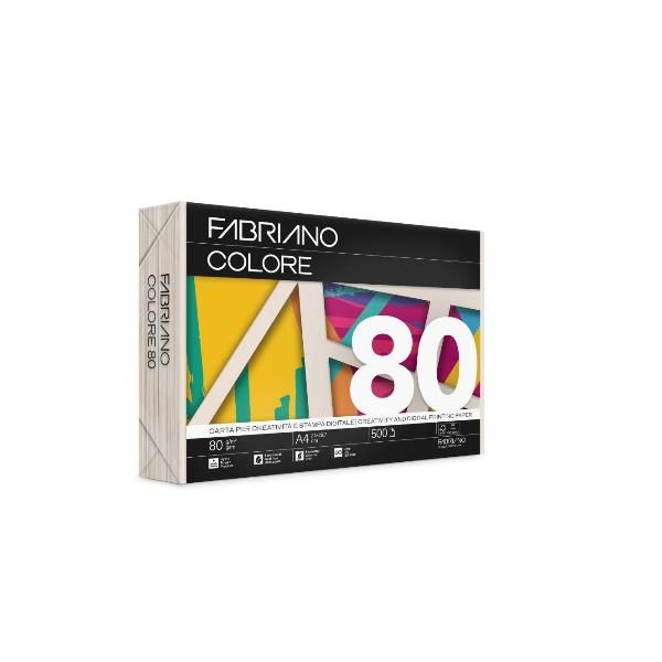 Carta Fabriano Colore - A4 - 80 gr - colori tenui avorio - Fabriano - conf. 500…