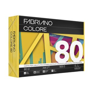 Carta Fabriano Colore - A4 - 80 gr - colori tenui cedro - Fabriano - conf. 500 …