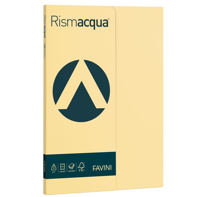 Carta Rismacqua Small - A4 - 90 gr - camoscio 02 - Favini - conf. 100 fogli