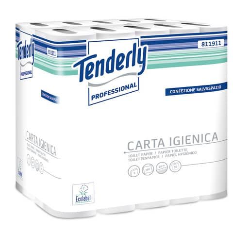 Carta igienica salvaspazio Tenderly - 160 strappi - diametro 9,9 cm - 9,3 cm x …