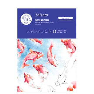 Carta per acquarello Talento - A3 - 300 gr/m2 - MUSA - conf. 10 fogli