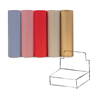 Carta regalo riciclata Graphic - 100 fogli - 70x100cm - fantasie assortite - Re…