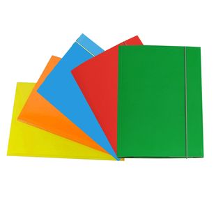 Cartella 3 lembi con elastico - A4 - dorso variabile - cartone plastificato - c…