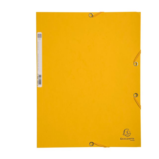 Cartella 3 lembi con elastico angolare - A4 - dorso 0,3 cm - cartoncino Lustrè …