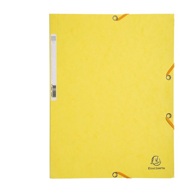 Cartella 3 lembi con elastico angolare - A4 - dorso 0,3 cm - cartoncino Lustrè …