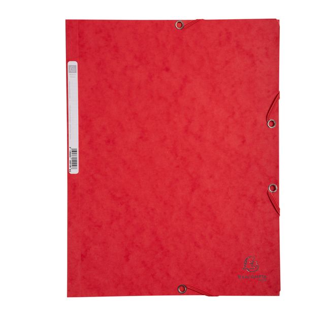 Cartella 3 lembi con elastico angolare - A4 - dorso 0,3 cm - cartoncino Lustrè …