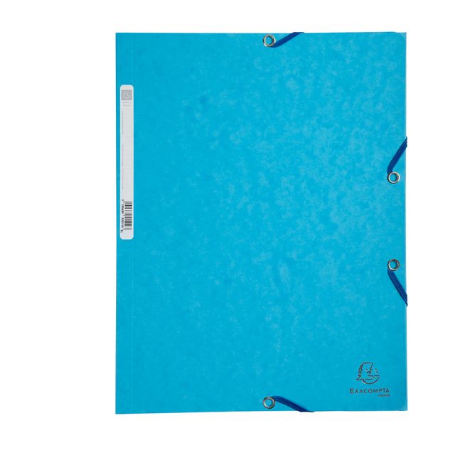 Cartella 3 lembi con elastico angolare - A4 - dorso 0,3 cm - cartoncino Lustrè …