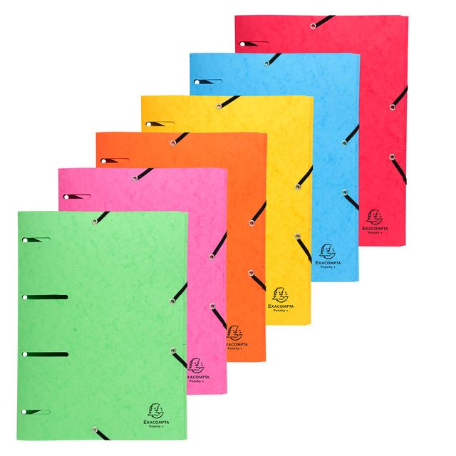Cartella 3 lembi con elastico angolare - A4 - dorso 0,3 cm - cartoncino lustré …