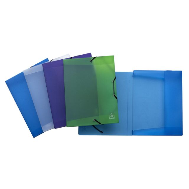 Cartella 3 lembi con elastico angolare 2ndLife - 22 x 30 cm - dorso 2,5 cm - PP…
