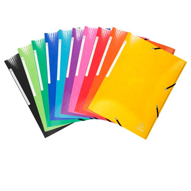 Cartella 3 lembi con elastico angolare Iderama - A4 - dorso 3,5cm - 10 colori a…