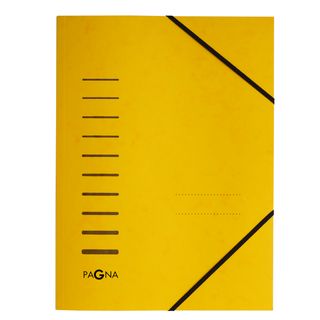 Cartella con elastico angolare - A4 - dorso variabile - cartoncino - giallo - P…