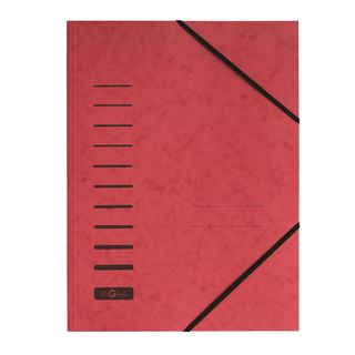 Cartella con elastico angolare - A4 - dorso variabile - cartoncino - rosso - Pa…