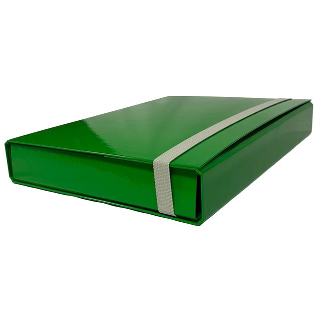 Cartella progetto - con elastico - dorso 5 cm - verde - Starline