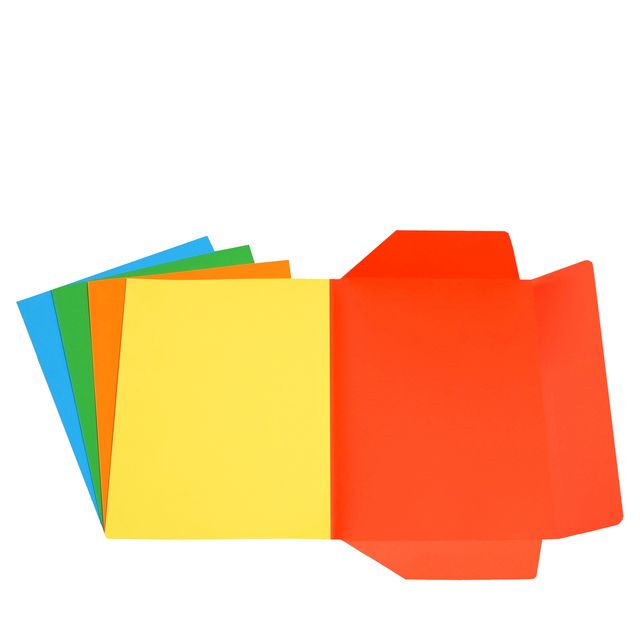 Cartellina 3 lembi - 200 gr - 25 x 34,5 cm - cartoncino bristol - 5 colori asso…
