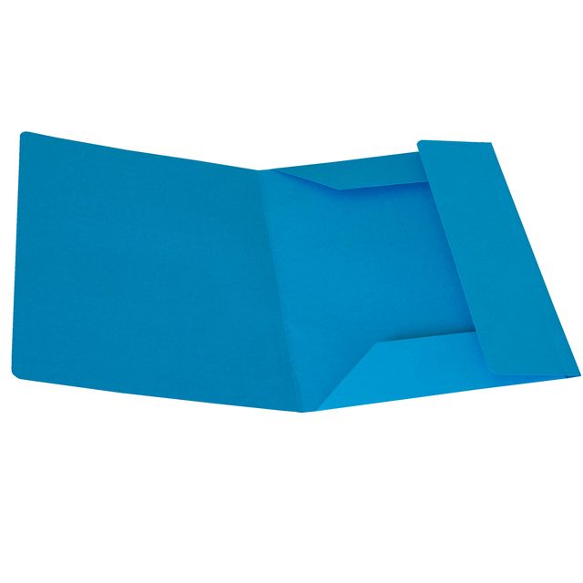 Cartellina 3 lembi - 200 gr - 25 x 34,5 cm - cartoncino bristol - azzurro - Sta…