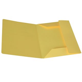 Cartellina 3 lembi - 200 gr - 25 x 34,5 cm - cartoncino bristol - giallo sole -…
